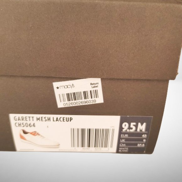 ROCKPORT GARETT MESH LACEUP WHITE W/TAN SNEAKERS / SHOES / OXFORD - Picture 12 of 13